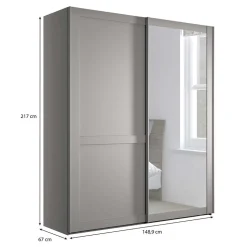 Kleiderschrank Schwebetüren Saconso