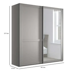 Kleiderschrank Schwebetüren Saconso