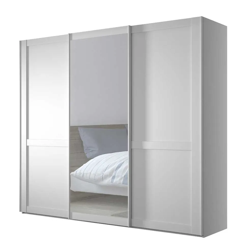 Kleiderschrank Schwebetüren weiß Tudana