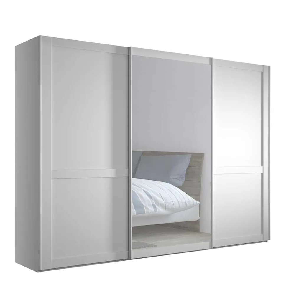 Kleiderschrank Schwebetüren weiß Tudana