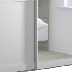 Kleiderschrank Schwebetüren weiß Tudana