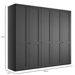 Kleiderschrank 5-türig Hierro