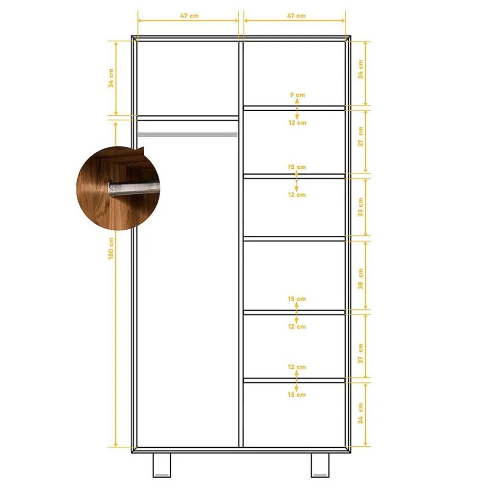 Kleiderschrank Vaneri
