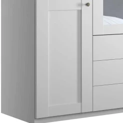 Kleiderschrank weiss Tudana