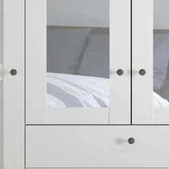 Kleiderschrank weiss Tudana