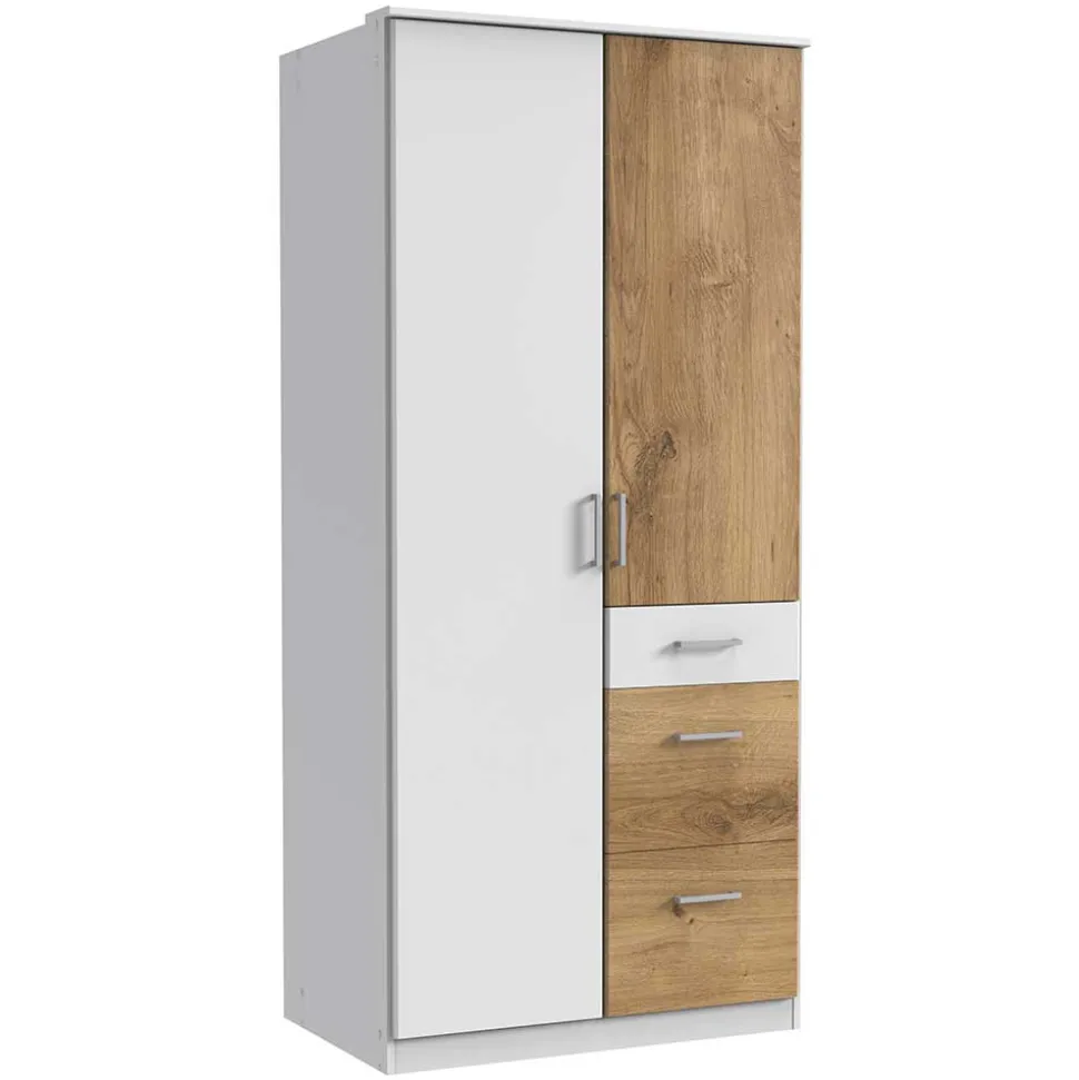 Kleiderschrank zweifarbig Cerhard