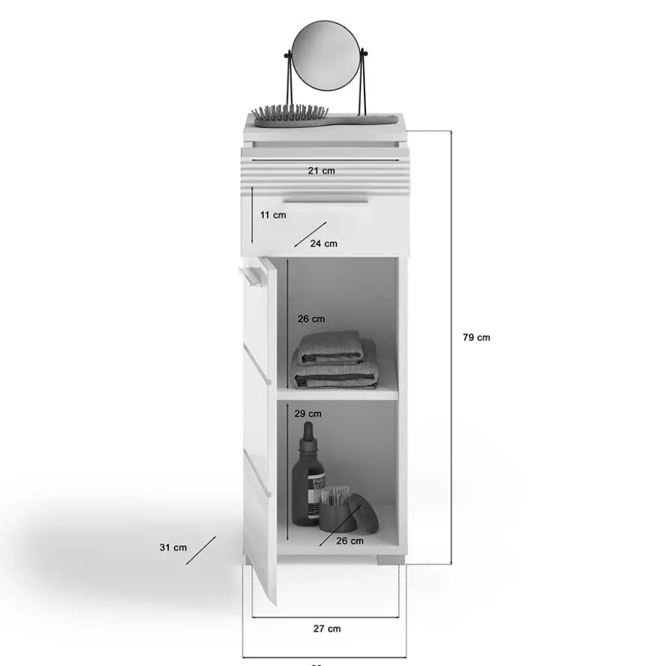 Kleiner Badschrank Alessia