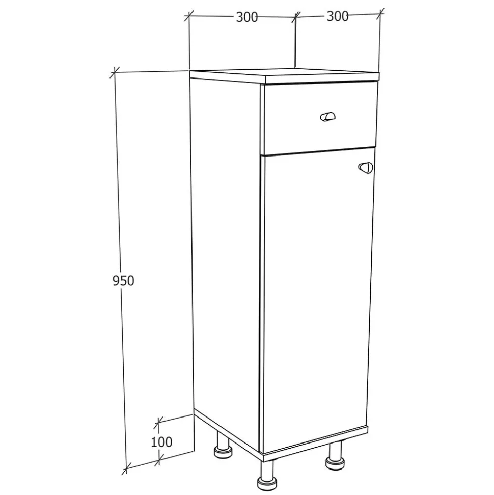 Kleiner Badschrank Osmin