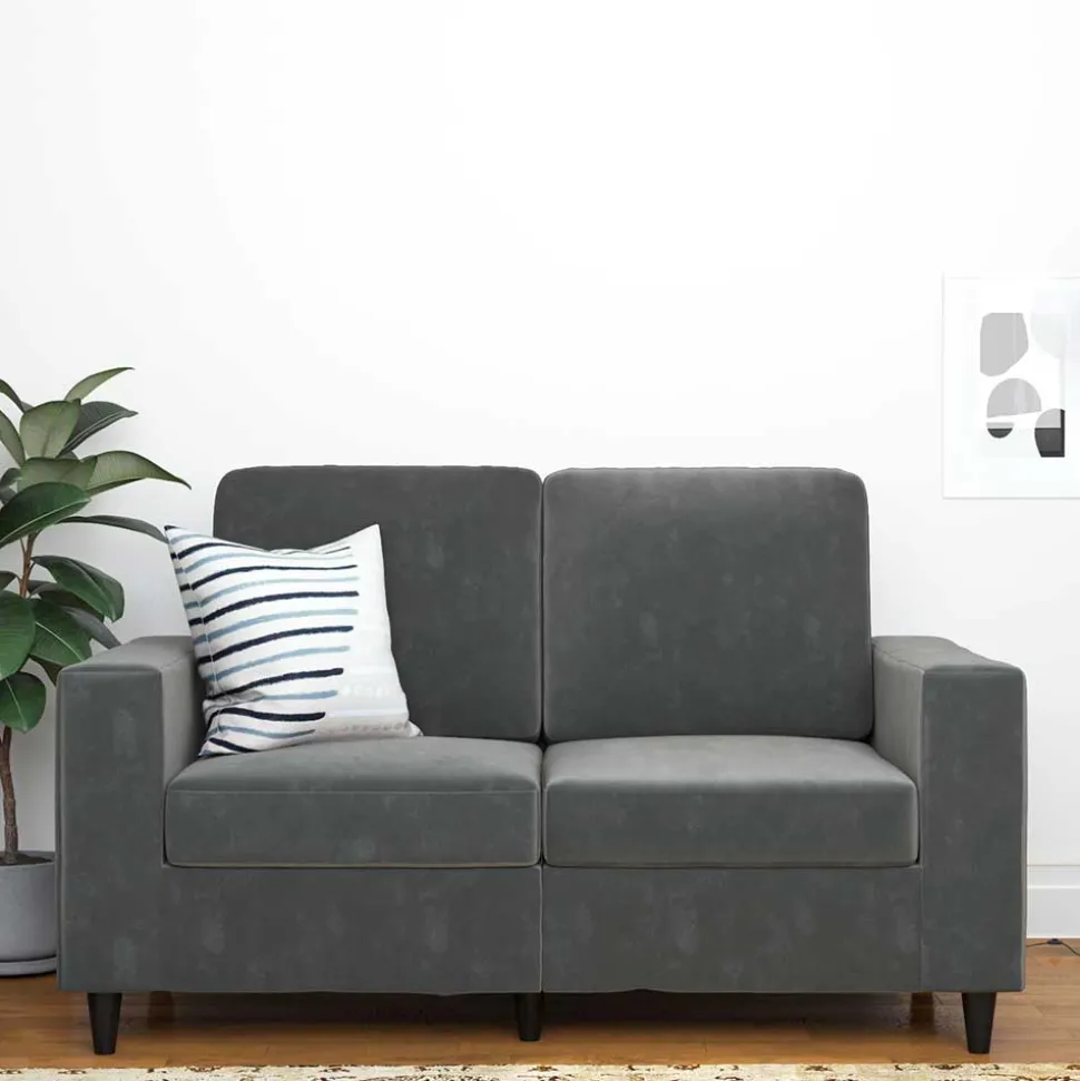 Kleines Sofa in Grau Rienas