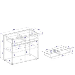 Kommode mit Schublade Uzniana