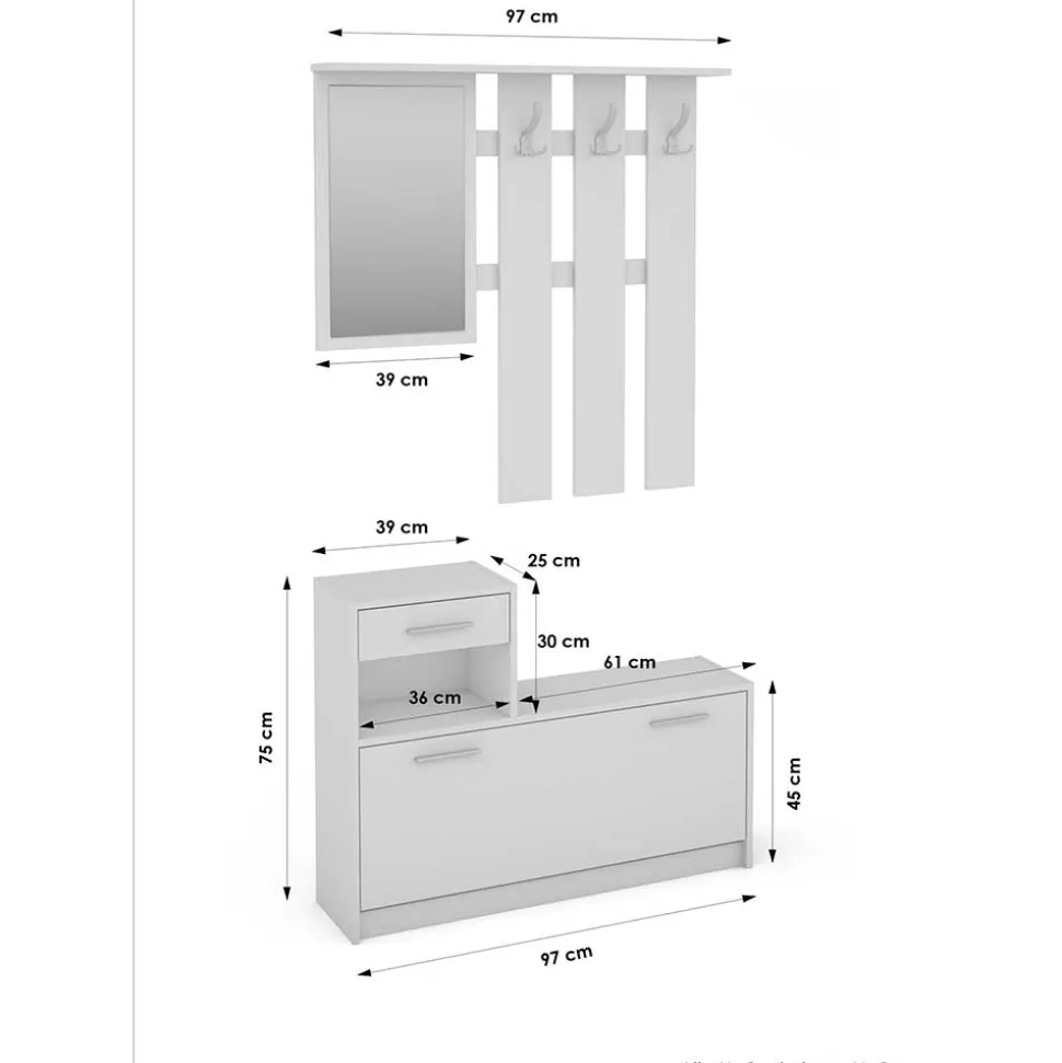 Komplett Garderobe Bills