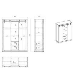 Komplettschlafzimmer Dionada