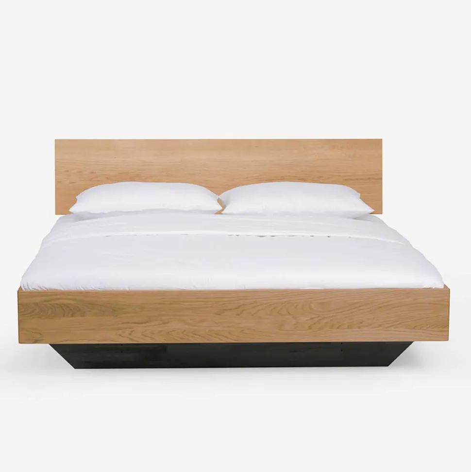 Kufen Holzbett mit Nachttischen Driven