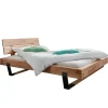 Landhaus Balken Bett massiv Linie
