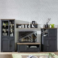 Landhaus Design Wohnwand Valgura