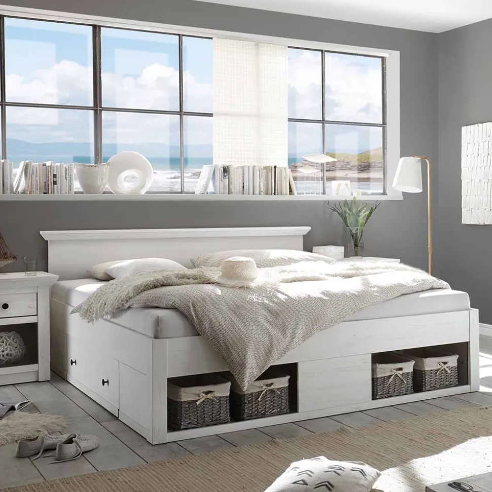 Landhaus Doppelbett Pantina