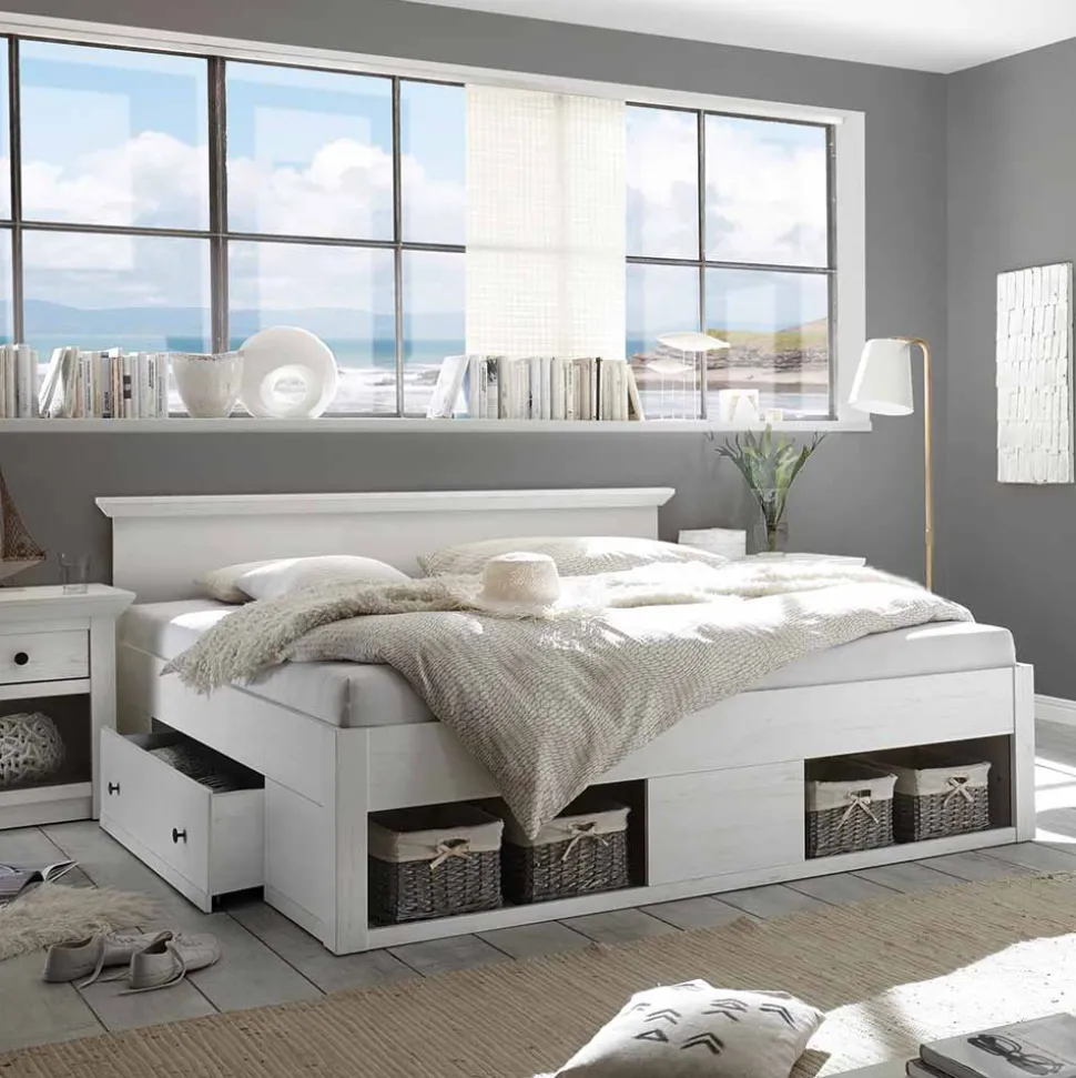 Landhaus Doppelbett Pantina