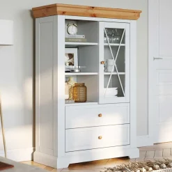 Landhaus Highboard massiv Bechir