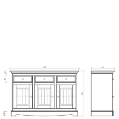 Landhaus Stil Sideboard Renero