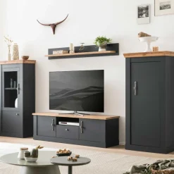 Landhaus Stil Wohnwand Saridio