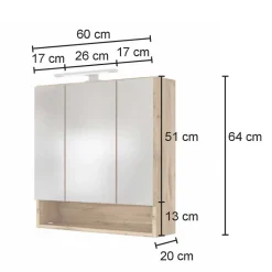 LED Spiegelschrank Dolveran