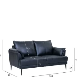 Ledersofa Yanatada