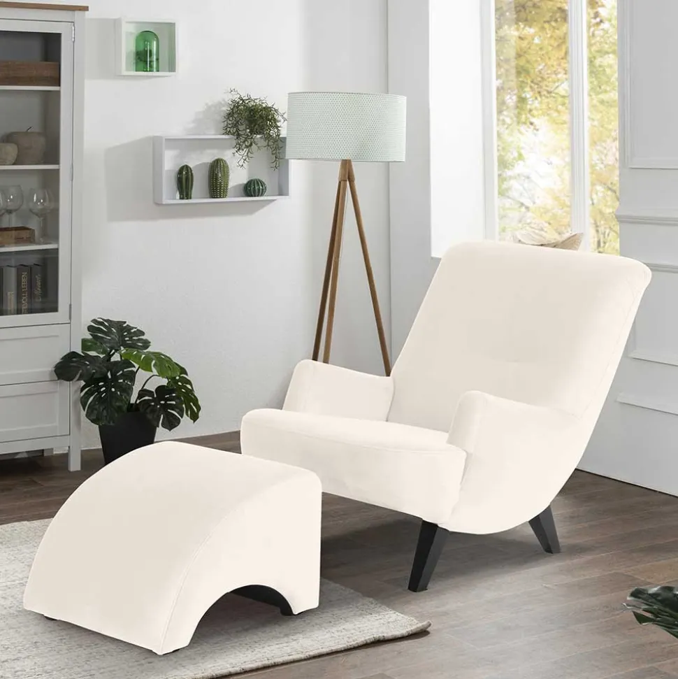 Lesesessel optional mit Hocker Enrossino