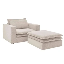 Loft Sessel mit Hocker Edance