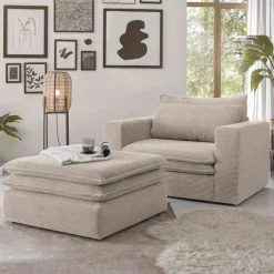 Loft Sessel mit Hocker Edance