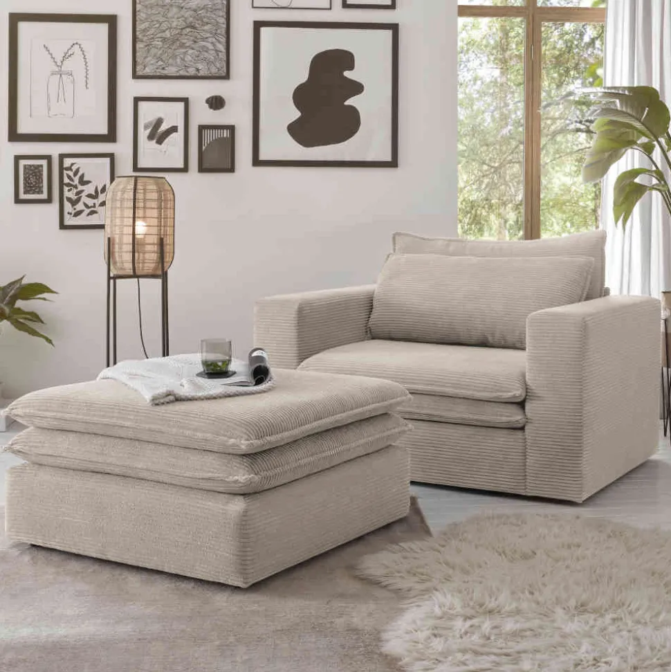 Loft Sessel mit Hocker Edance