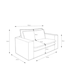 Loft Sessel mit Hocker Edance
