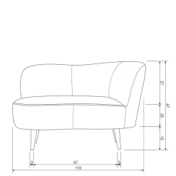 Lounge Einsitzer Sofa Corsica