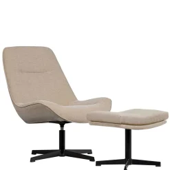 Lounge Sessel mit Hocker Mectilda