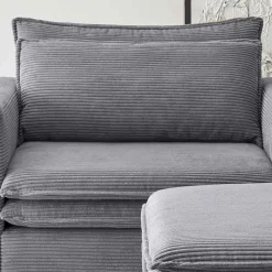 Lounge Sessel mit Hocker Eltusa
