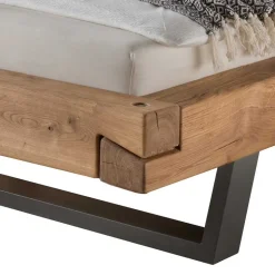 Massivholz Balkenbett Spid