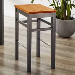 Massivholz Barhocker Candabria