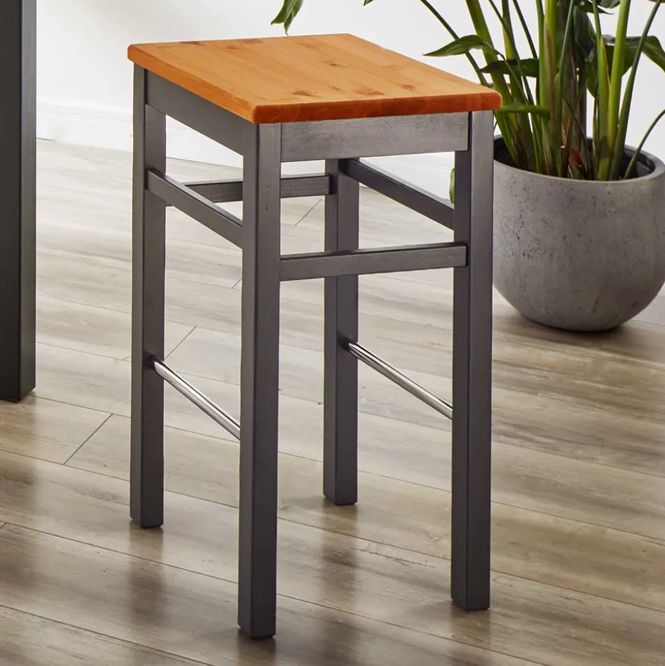 Massivholz Barhocker Candabria