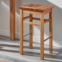 Massivholz Barhocker Lienna