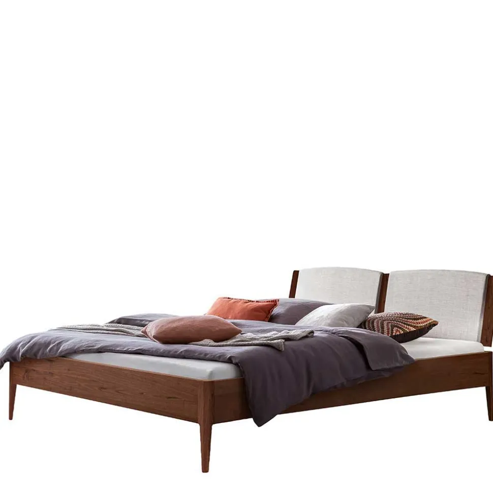 Massivholz Bett Nussbaum Lactona
