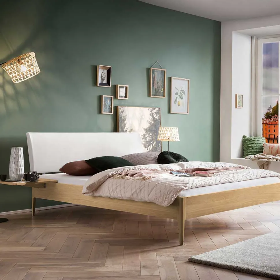 Massivholz Doppelbett Eiche hell Spiaggi