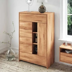 Massivholz Highboard Bagavano