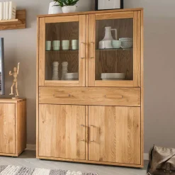 Massivholz Highboard Dulcian