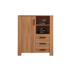 Massivholz Highboard Lasmus