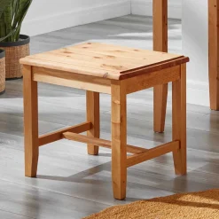 Massivholz Hocker Drobeta