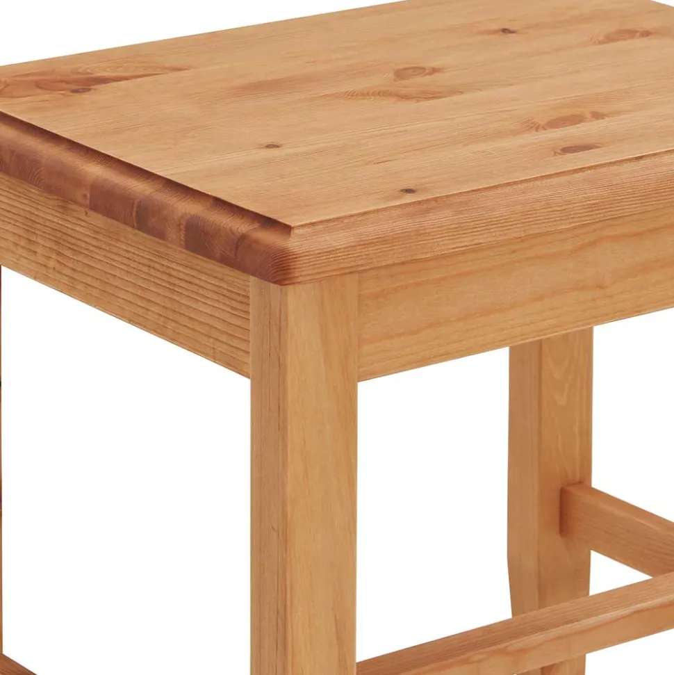 Massivholz Hocker Drobeta