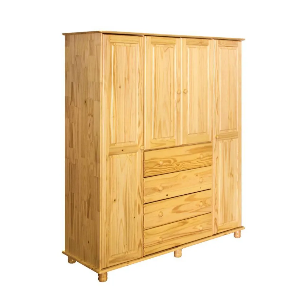 Massivholz Kleiderschrank Plazero