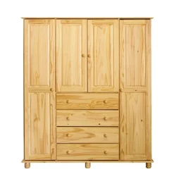 Massivholz Kleiderschrank Plazero
