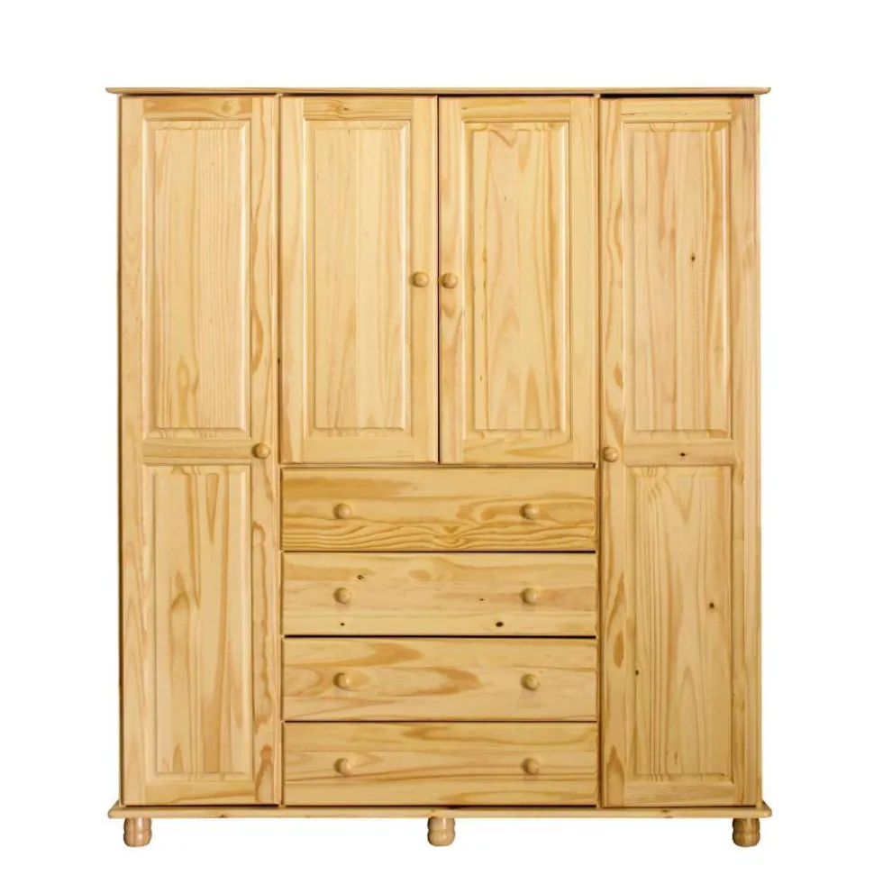 Massivholz Kleiderschrank Plazero