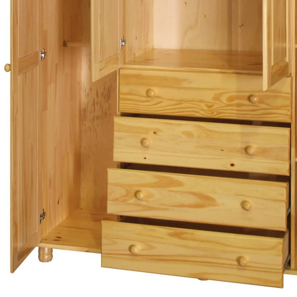Massivholz Kleiderschrank Plazero