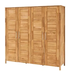 Massivholz Kleiderschrank Serinos